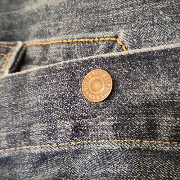 Levis Trucker Jacket Mens XL Blue Denim Jean Button Up Cotton Casual - Picture 9 of 9